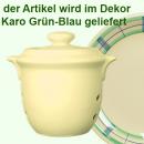 Zwiebeltopf 3,0 karo grün-blau