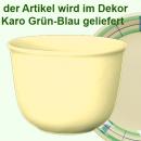 Übertopf 14 karo grün-blau